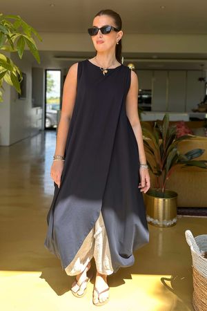 Made in Italy Oscar Tulip Tunic Ink